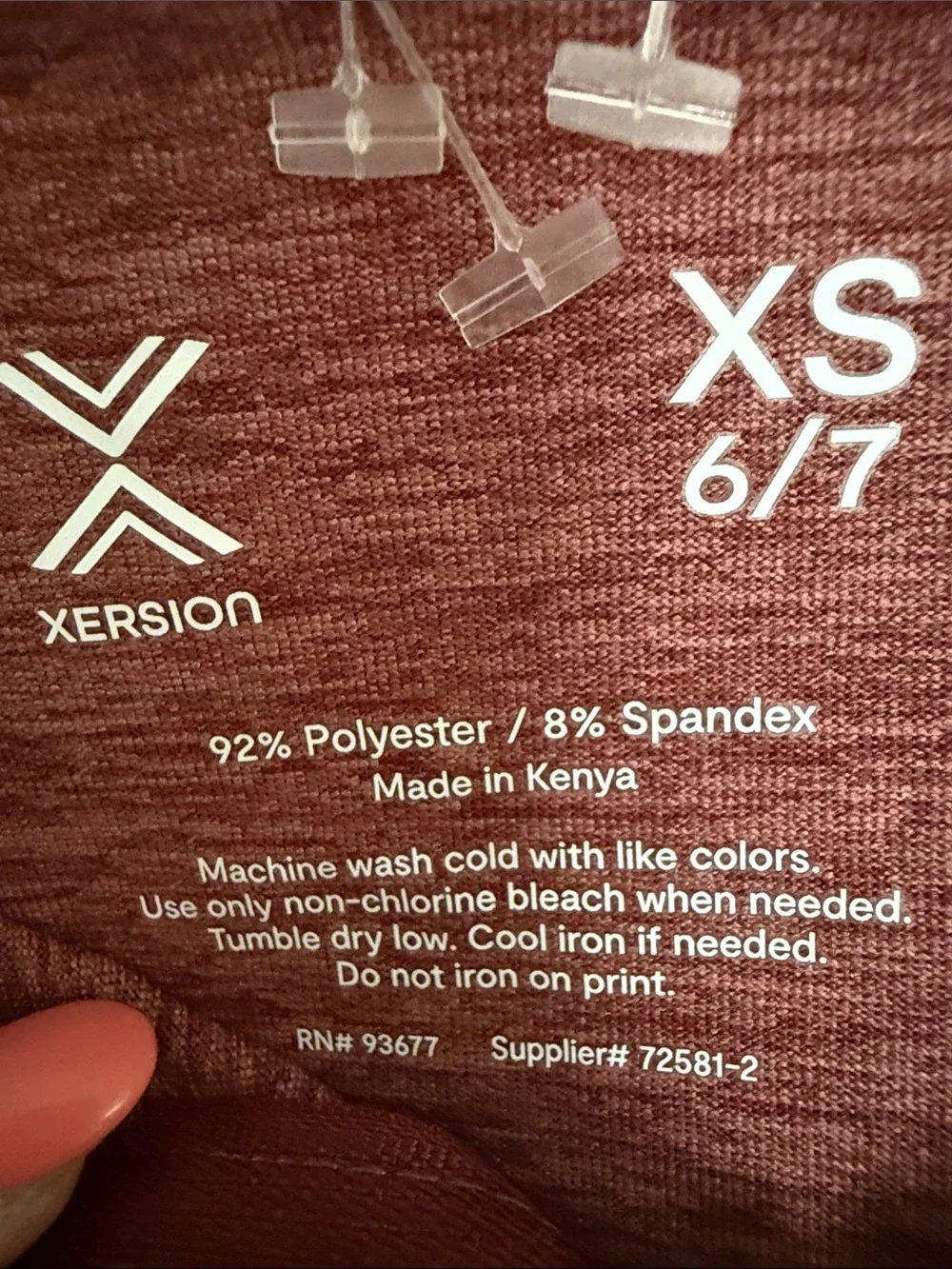 Xersion Kids Full-Zip Hoodie Jacket - Burgundy